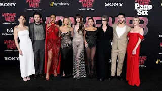 Sydney Sweeney, Dakota Johnson, Adam Scott & More Hit Madame Web Red Carpet Premiere