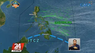 ITCZ, magpapaulan sa Mindanao; Easterlies, magdudulot ng mainit na panahon sa ... | 24 Oras