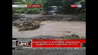 Ilang lugar sa Mindanao, nakaranas ng malakas na ulan dahil sa ITCZ