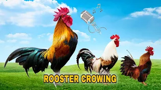 ROOSTER CROWING COMPILATION - rooster crowing sounds effect 2022