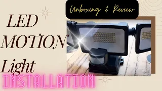 DIY How to Install a Motion Sensor Outdoor LED Security Light: Olafus 55W Motion Sensor Outdoor