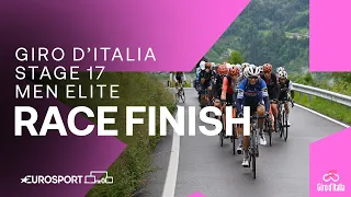 "BIGGEST MOMENT OF HIS LIFE" 😍 | Giro D'Italia Stage 17 Race Finish | Eurosport Cycling