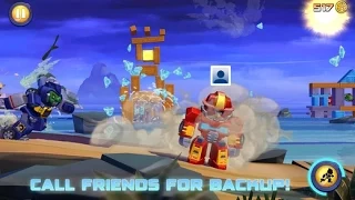 Angry Birds Transformers! Куча монет за уровень! Энгри Бердс Трансформеры! Серия 9