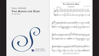 Nancy Galbraith – Two Moods for Harp – Music & Score – 4K