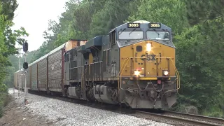 CSX 3085 leads a 60 MPH I025 through Double Run, GA! | 5/16/2023