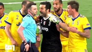 CHAMPIONS JUVENTUS ELIMINATA BUFFON ARBITRO HA LA PATTUMIERA AL POSTO DEL CUORE