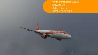 MSFS | Fenix A320 easyJet | Manchester - Tenerife | VATSIM | Full flight