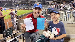 We got the LINEUP CARDS! Huge hookup from the umpires at Citi Field