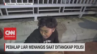 Pembalap Liar Menangis Saat Ditangkap Polisi