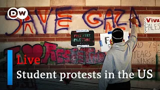 Live: View from UCLA campus as students protest the war in Gaza | DW News