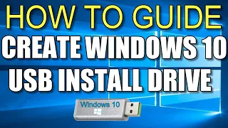 How To Make a Windows 10 USB Install Drive FREE!