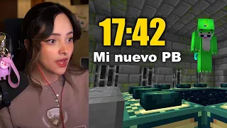 REACCIONANDO a CONTER DESTROZANDO su RECORD de Pasarse Minecraft