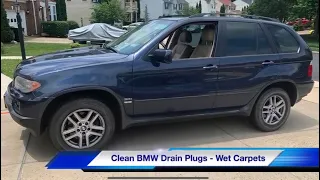 BMW Drain Plugs - Wet Carpets