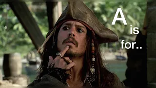 Learn the alphabet with Captain Jack Sparrow