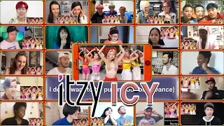 ITZY-ICY reaction mashup