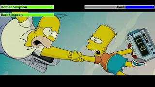 The Simpsons Movie (2007) Final Battle with healthbars 1/2