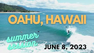 Summer Surf Session on Oahu, Hawaii Dji Mini 3 Pro Drone 6-8-23