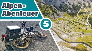 Episode 5 | Alps motorcycle adventure | Stelvio Pass | Gavia Pass | Tonale Pass | Crash | 4K UHD