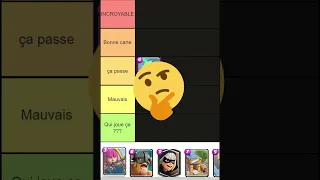 Je fais une tierlist des cartes Clash Royale pt.1 #shorts #clashroyale