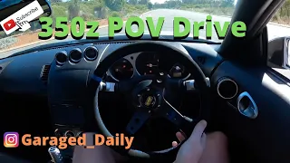 Modified Nissan 350z Stick Shift POV Drive!! Fake Tomei Exhaust Rips!!