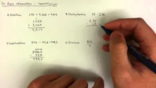 7 - Tal - De fyra räknesätten - Uppställningar