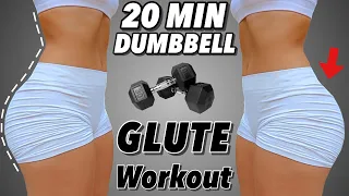 20 MIN EXTREME BOOTY Workout 🔥🍑 | Dumbbell Only Glute Workout | Best Booty Exercises for GROWTH !