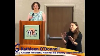 Kathleen O'Donnell, Pres. National MS Society's Upper Midwest Chapter shares  community outreach