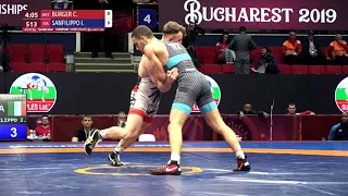 Qual. GR - 67 kg: C. BURGER (AUT) v. I. SANFILIPPO (ITA)