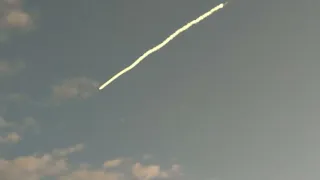 rocket launch seen from Elwood in Goleta.