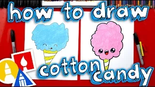 How To Draw Cartoon Cotton Candy