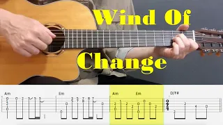 Wind Of Change - Scorpions - Fingerstyle guitar with tabs
