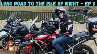 Motorcycle tour of The Isle of Wight on a Triumph Tiger 900 and BMW 1200 - Ep 3