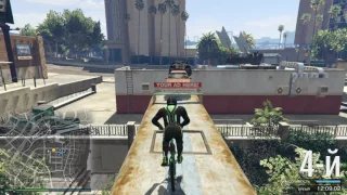 GTA 5 ONLINE. Потный скилл тест на BMX   #18