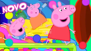 Peppa Pig Português Brasil | Labirinto Inflável | NOVO Contos da Peppa Pig