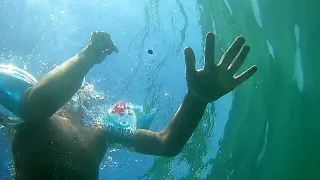 Подводный мир пляжа в Гурзуфе....