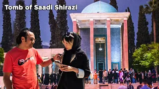 IRAN, Tomb of Saadi Shirazi, Hafiz, and Darvazeh Quran (Quran Gate)