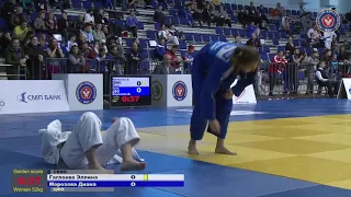 52 kg Гаглоева Э Морозова Д 09 11 2018 Т3 Первенство России среди юношей и девушек до 18 лет, ТЮМЕНЬ