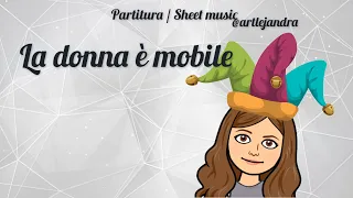 VERDI - LA DONNA È MOBILE (partitura/sheet music)