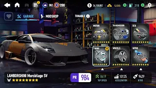 nfs no limits lamborghini murcielago sv tunning unlocked 👌