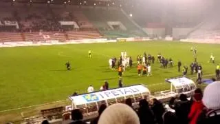 Reggiana - Trapani i granata sotto la curva..