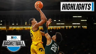 Michigan State at Iowa | Highlights | Big Ten Men's Basketball | Feb. 22, 2022
