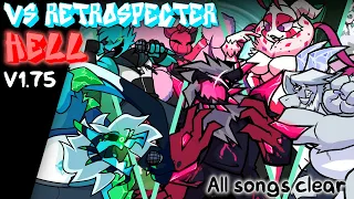 Friday Night Funkin' vs RetroSpecter V1.75 update all songs on Hell clear!