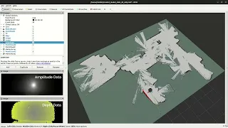 2D SLAM with 3D Depth and Amplitude Data by CygLiDAR D2