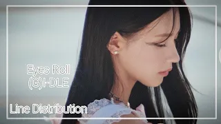 Eyes Roll - (G)I-DLE | Line Distribution