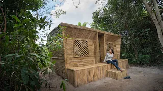 Living Off Grid, Girl Build The Most Beautiful Bamboo Villa by Ancient Skills