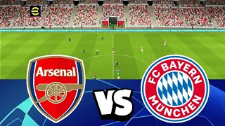 Arsenal vs Bayern Munich UEFA Champions League Quarter - Final eFootball 2024 - Gameplay