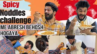 Most Spicy Noodles 🔥 Se Abresh Behosh Hogaya | with Jolo Chip 🥵 Prank | Fokats | Abresh & Zeeshan