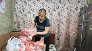 Закупка мяса на месяц для семьи, Цены в Украине, Обзор покупок