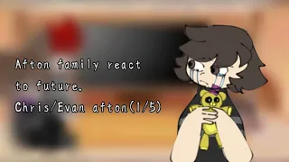 l Afton family react to future. l Chris/Evan afton (1/5) l English! 🇬🇧 l Full version l