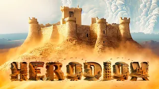 Herodion - King Herod's Castle During a Sandstorm. Judea and Samaria